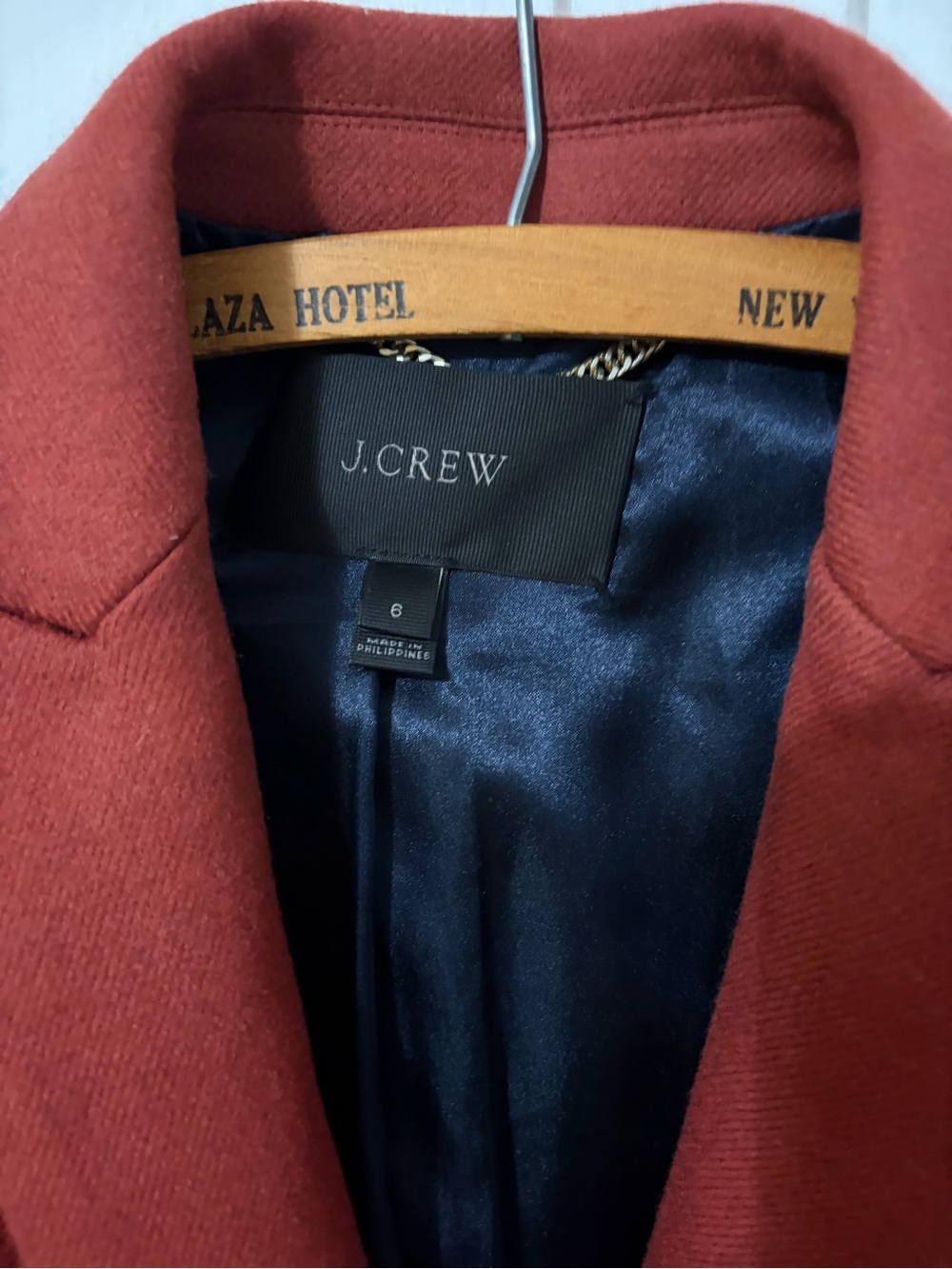 J.CREW PARKE TOPCOAT SIZE 6
DARK COGNAC G7790 - Picture 2 of 3